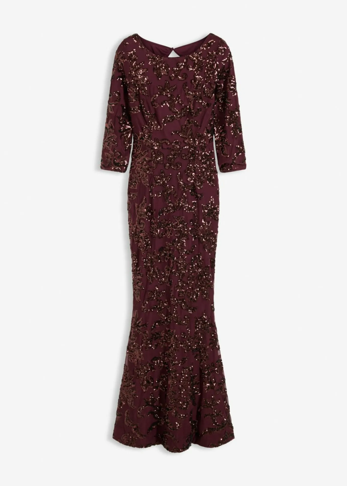 Vestido de lentejuelas con escote en la espalda