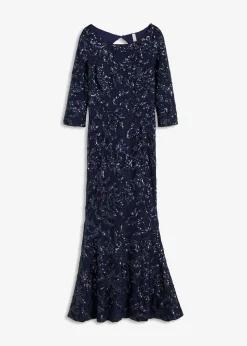 Vestido de lentejuelas con escote en la espalda