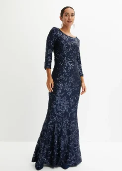 Vestido de lentejuelas con escote en la espalda