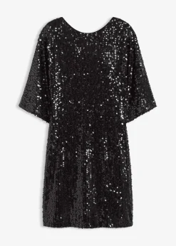 Vestido de lentejuelas con detalle de lazo