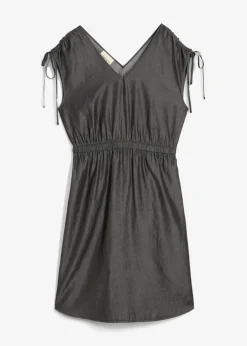 Vestido de lyocell liso