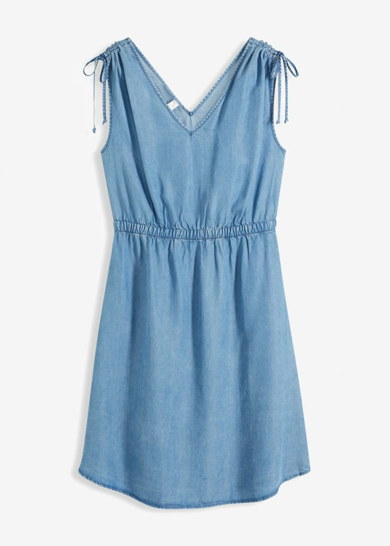 Vestido de lyocell liso