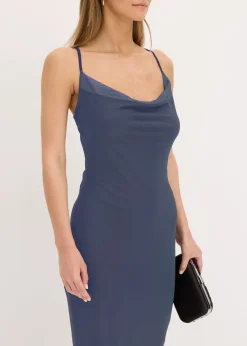 Vestido de malla fina con tirantes