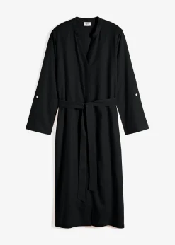 Vestido de mezcla de lino y viscosa con bolsillos