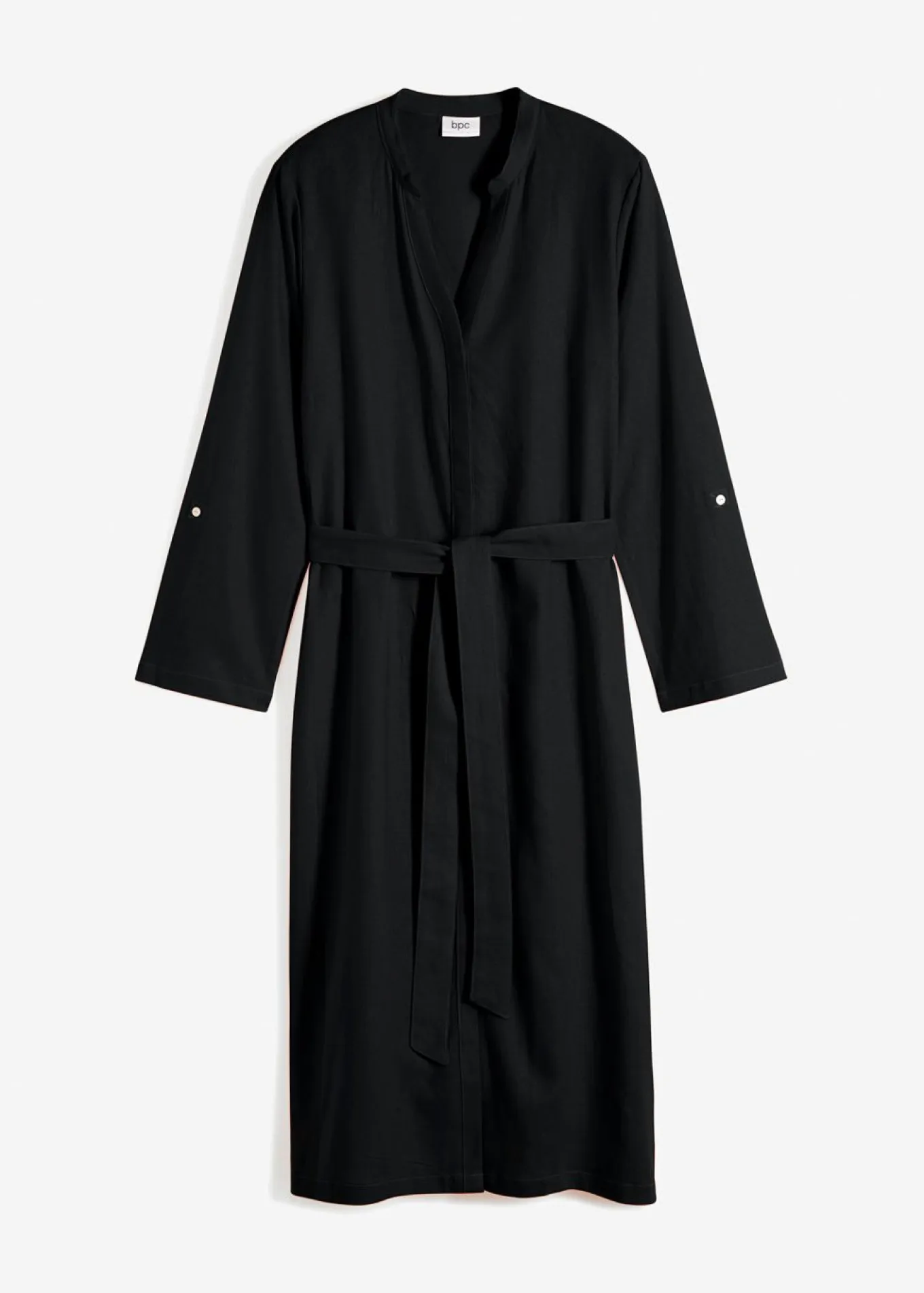 Vestido de mezcla de lino y viscosa con bolsillos