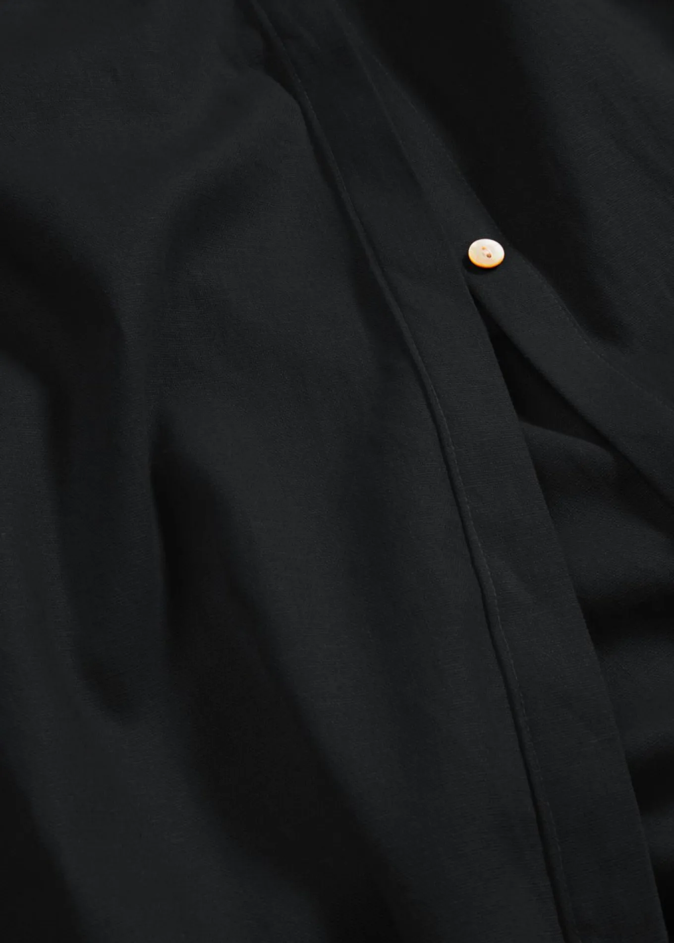 Vestido de mezcla de lino y viscosa con bolsillos