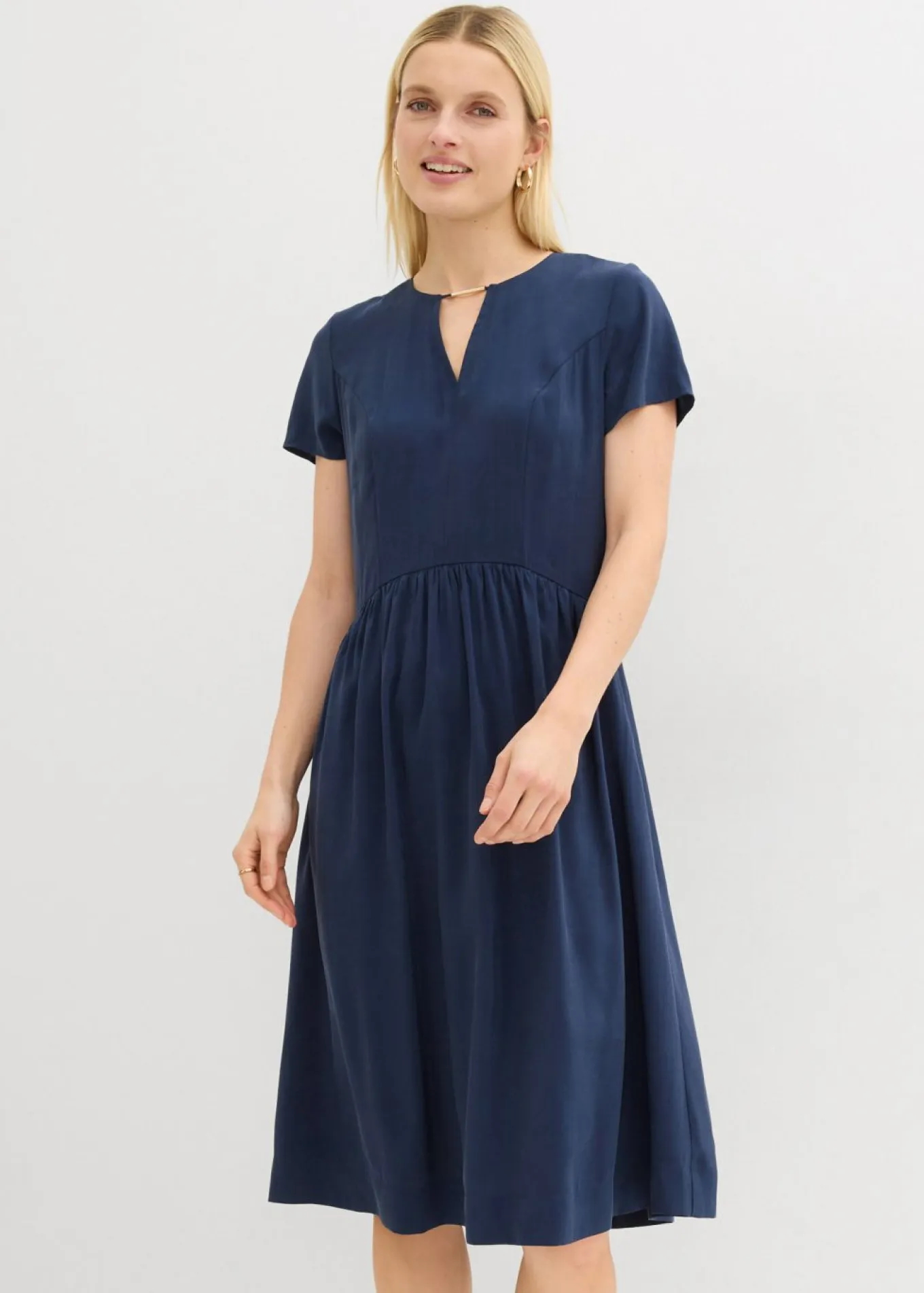 Vestido de mezcla de viscosa fina
