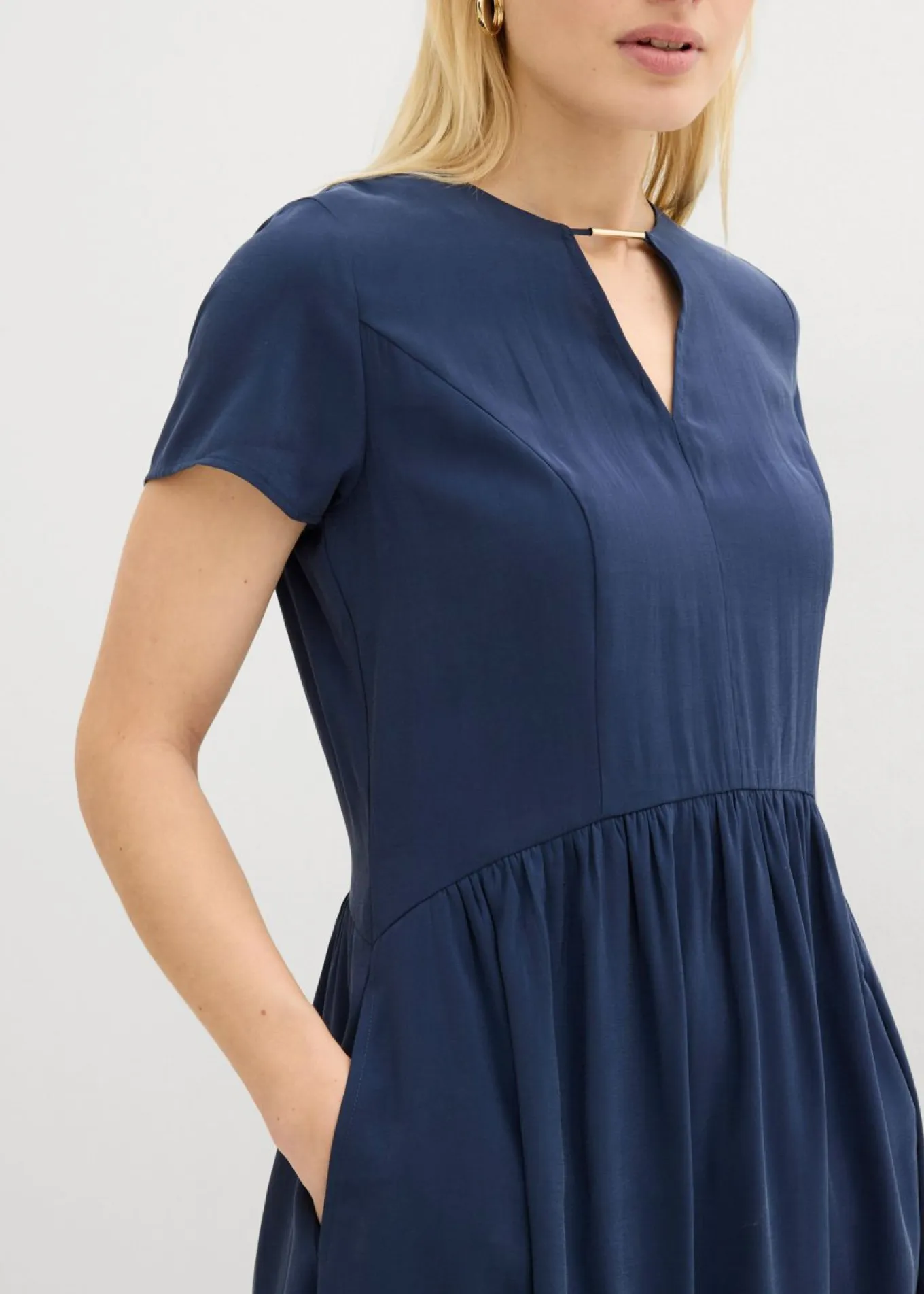 Vestido de mezcla de viscosa fina