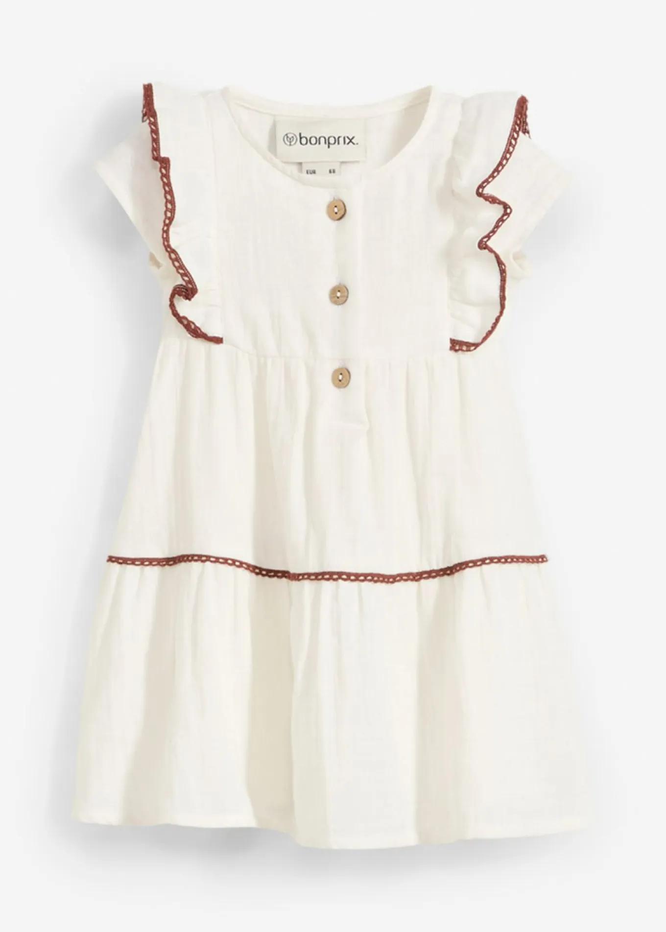 Vestido de muselina de algodón puro