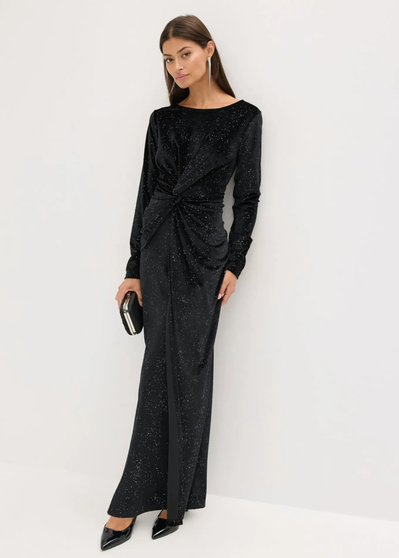 Vestido de noche con brillo