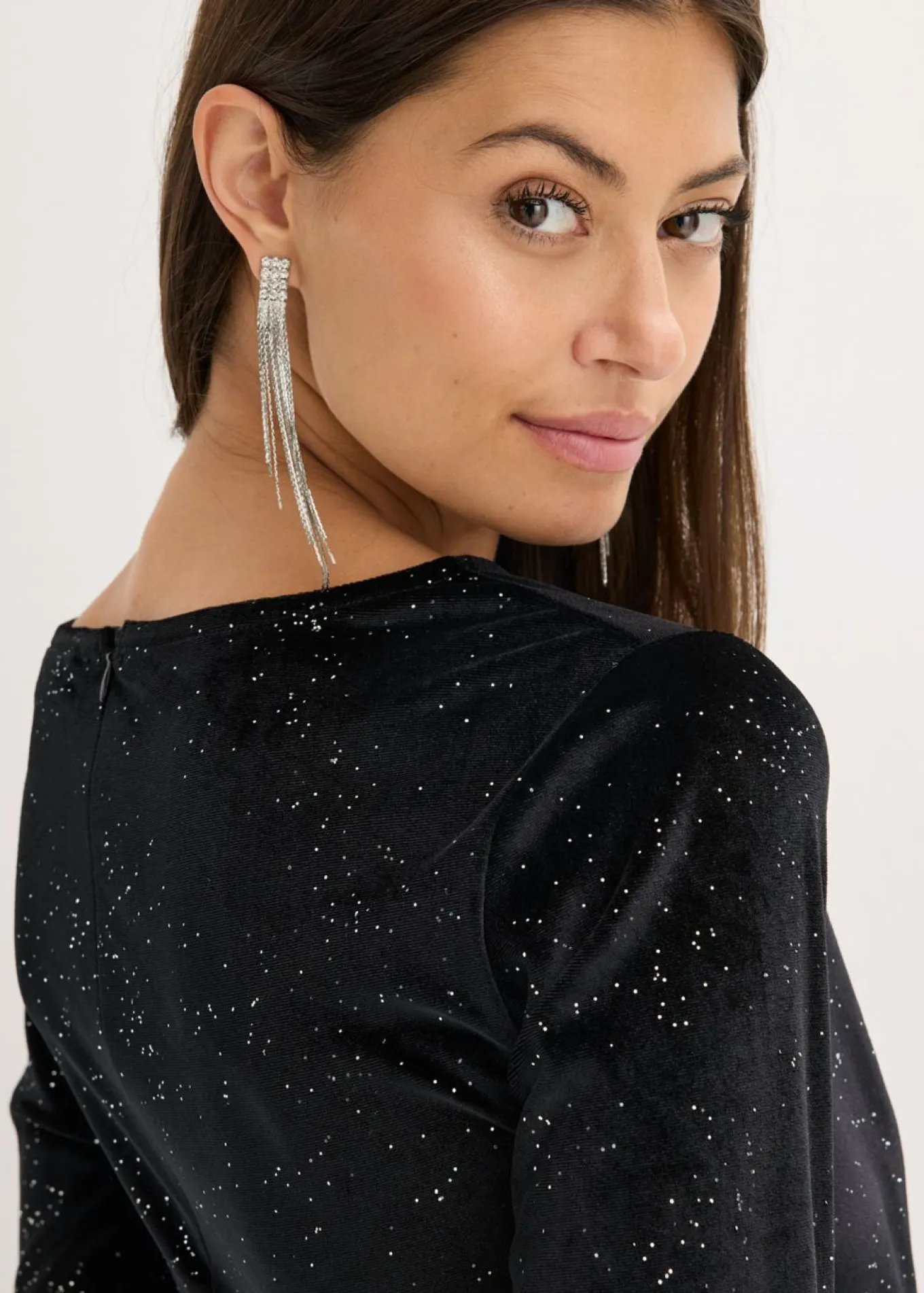 Vestido de noche con brillo