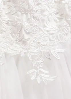 Vestido de novia de tul con encaje