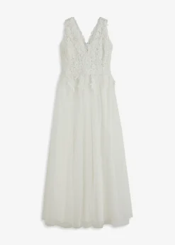 Vestido de novia de tul y encaje