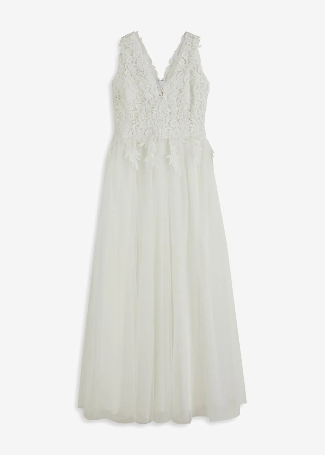 Vestido de novia de tul y encaje