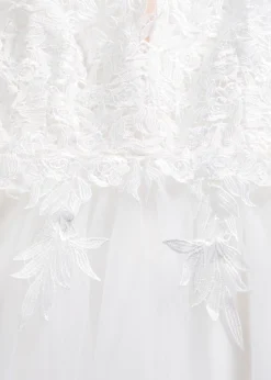 Vestido de novia de tul y encaje
