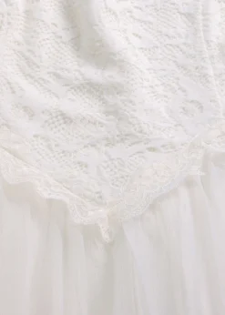 Vestido de novia de tul y encaje