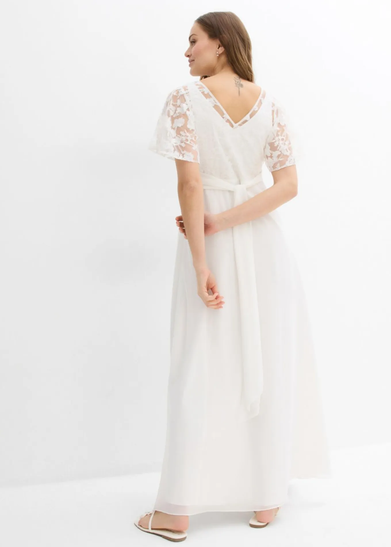 Vestido de novia premamá 2 en 1 con función de lactancia