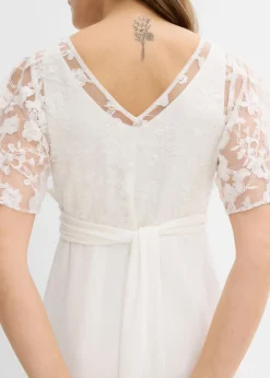 Vestido de novia premamá 2 en 1 con función de lactancia