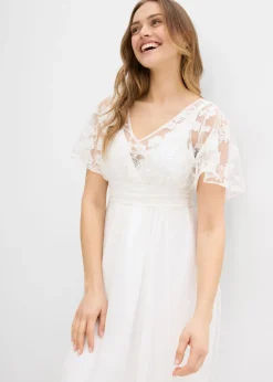 Vestido de novia premamá 2 en 1 con función de lactancia