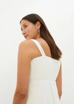 Vestido de novia premamá con encaje