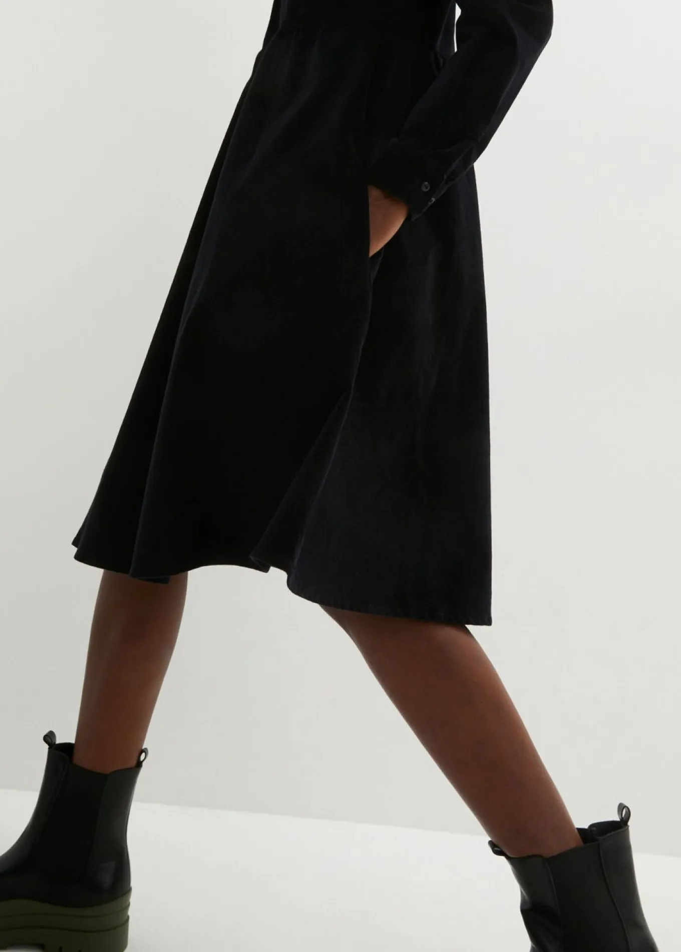 Vestido de pana de algodón