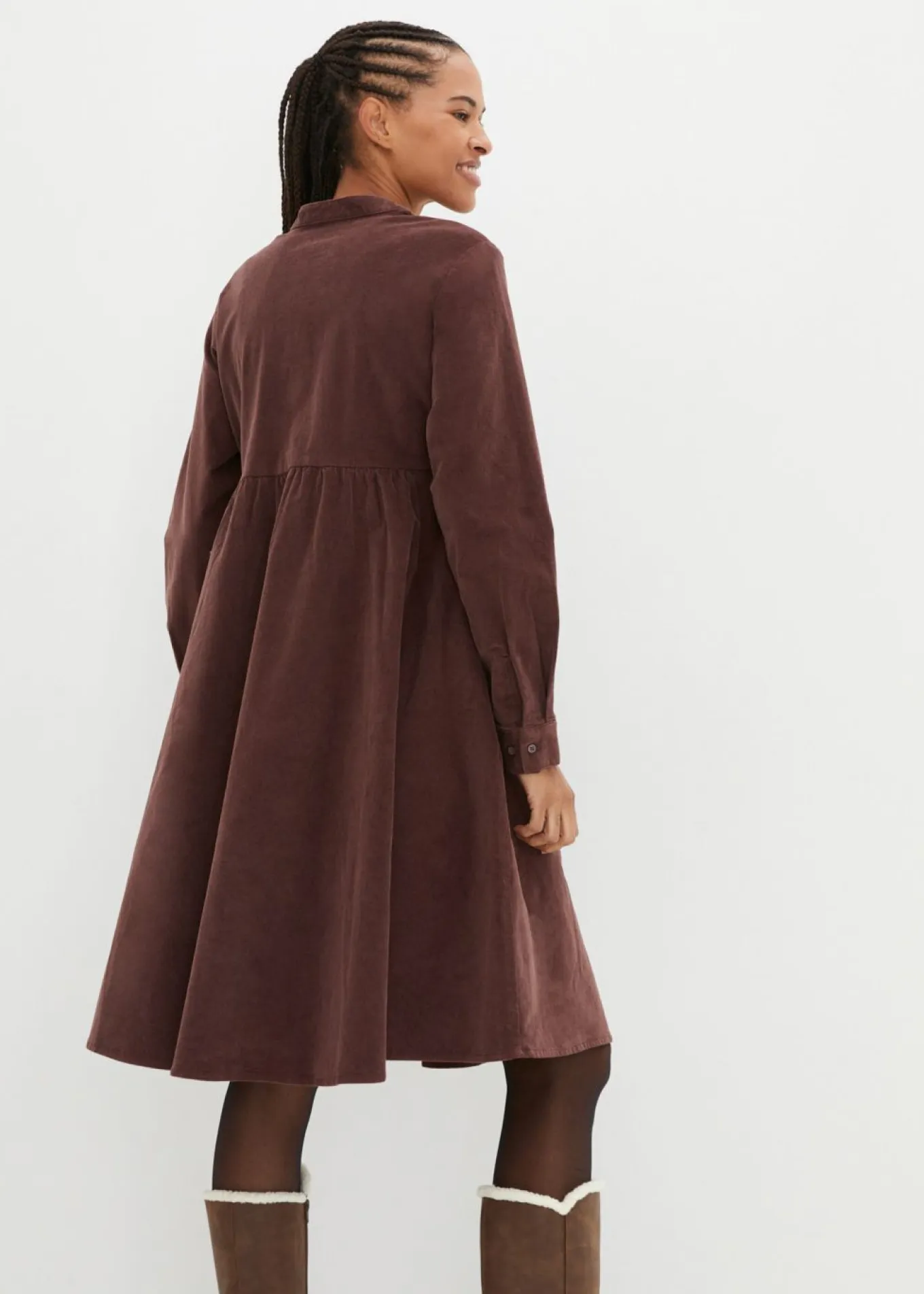 Vestido de pana de algodón
