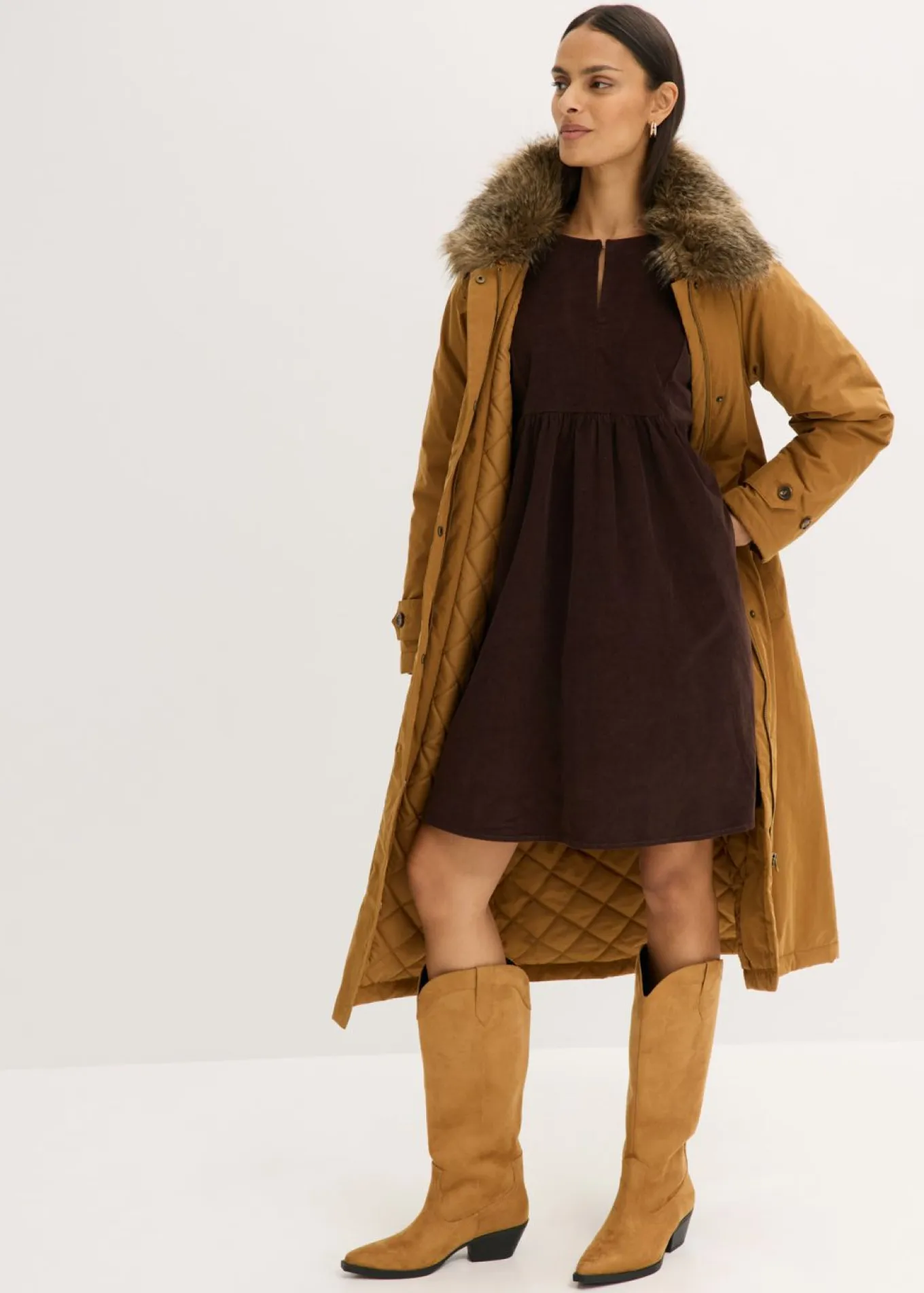 Vestido de pana de algodón
