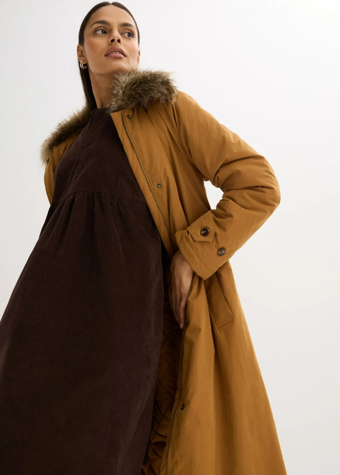 Vestido de pana de algodón
