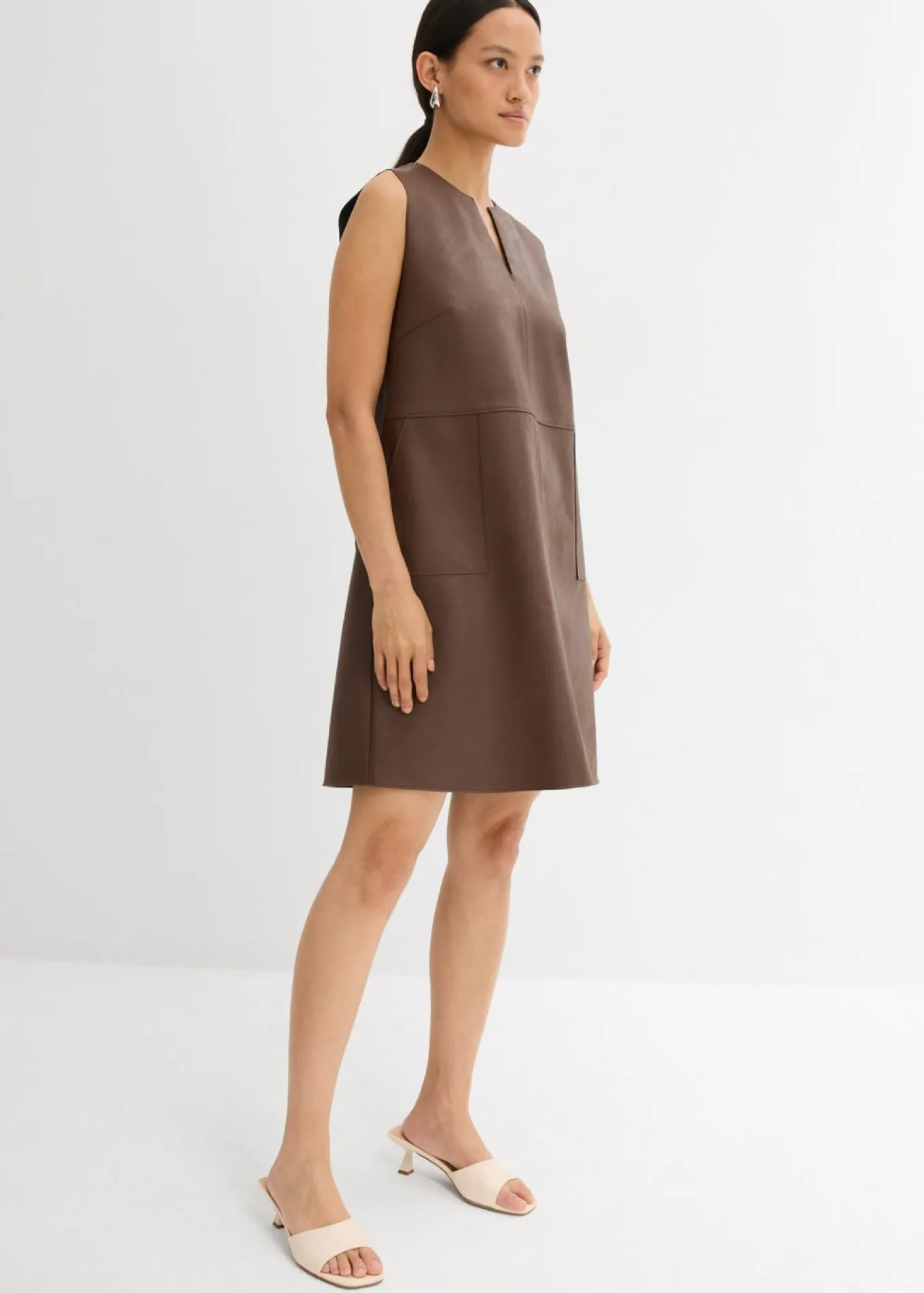 Vestido de piel sintética