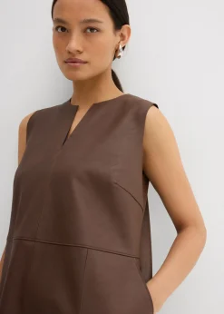 Vestido de piel sintética