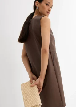 Vestido de piel sintética