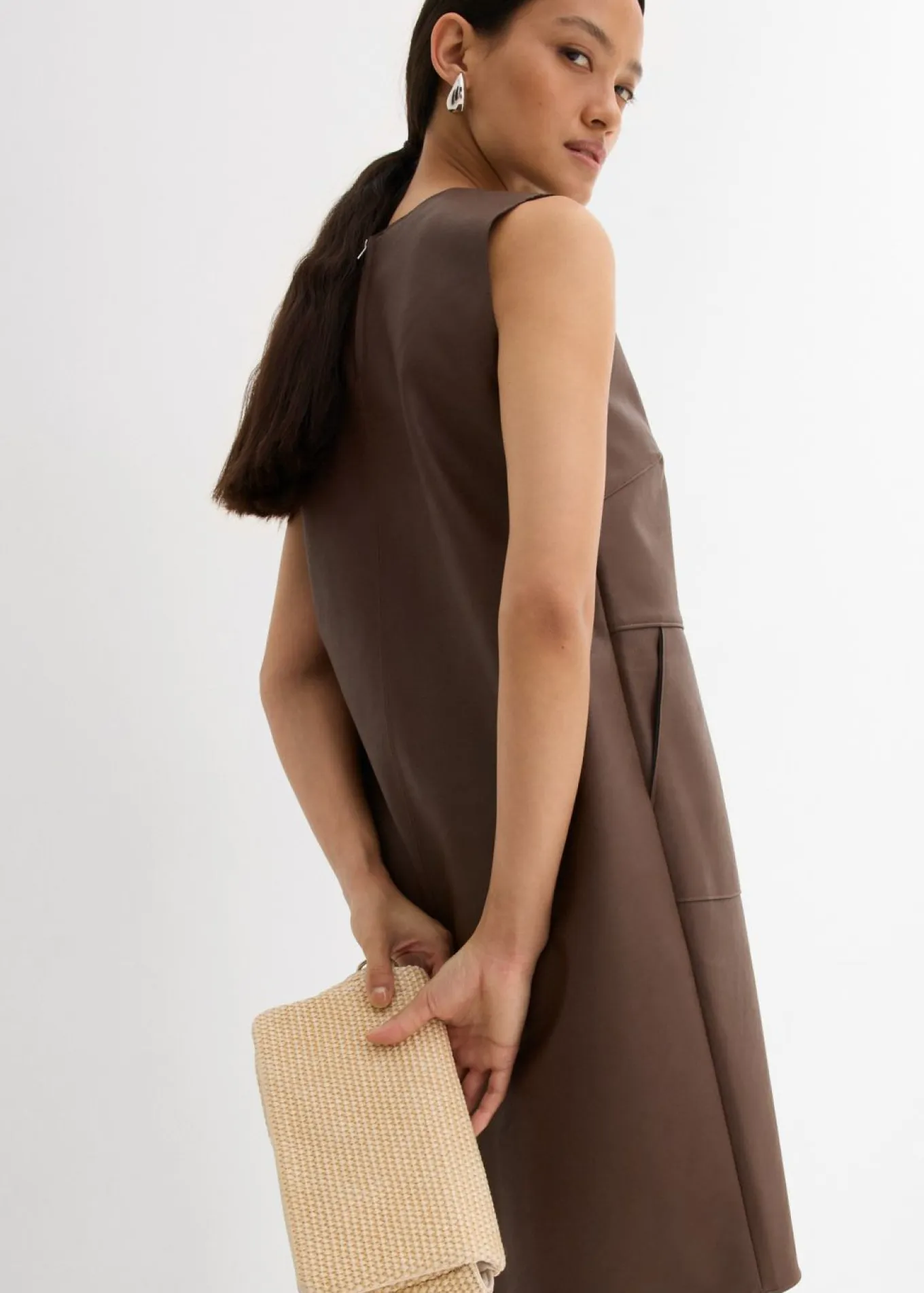 Vestido de piel sintética