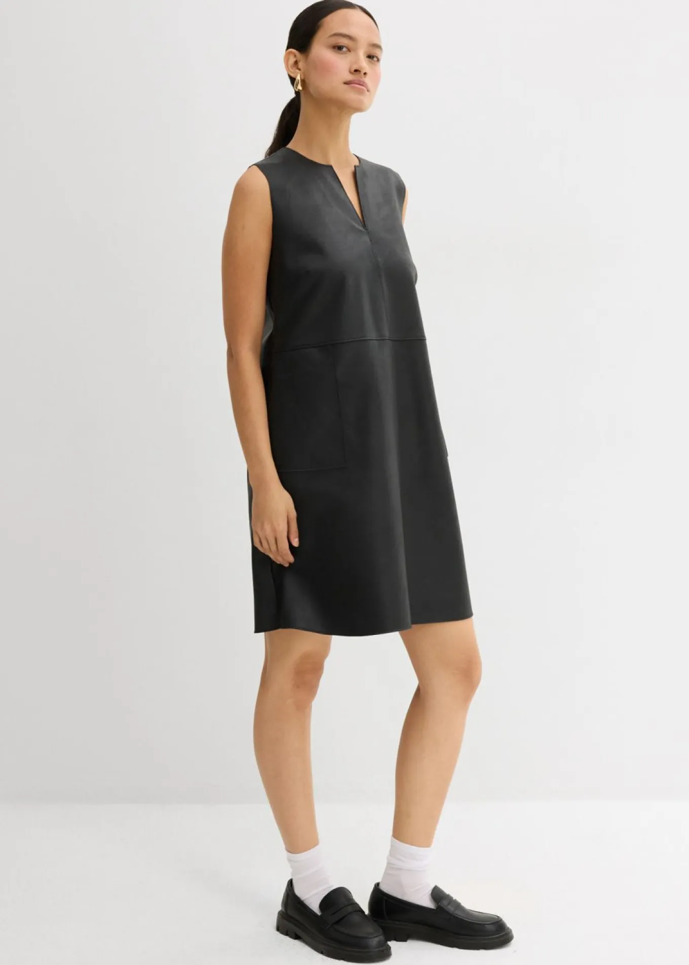 Vestido de piel sintética