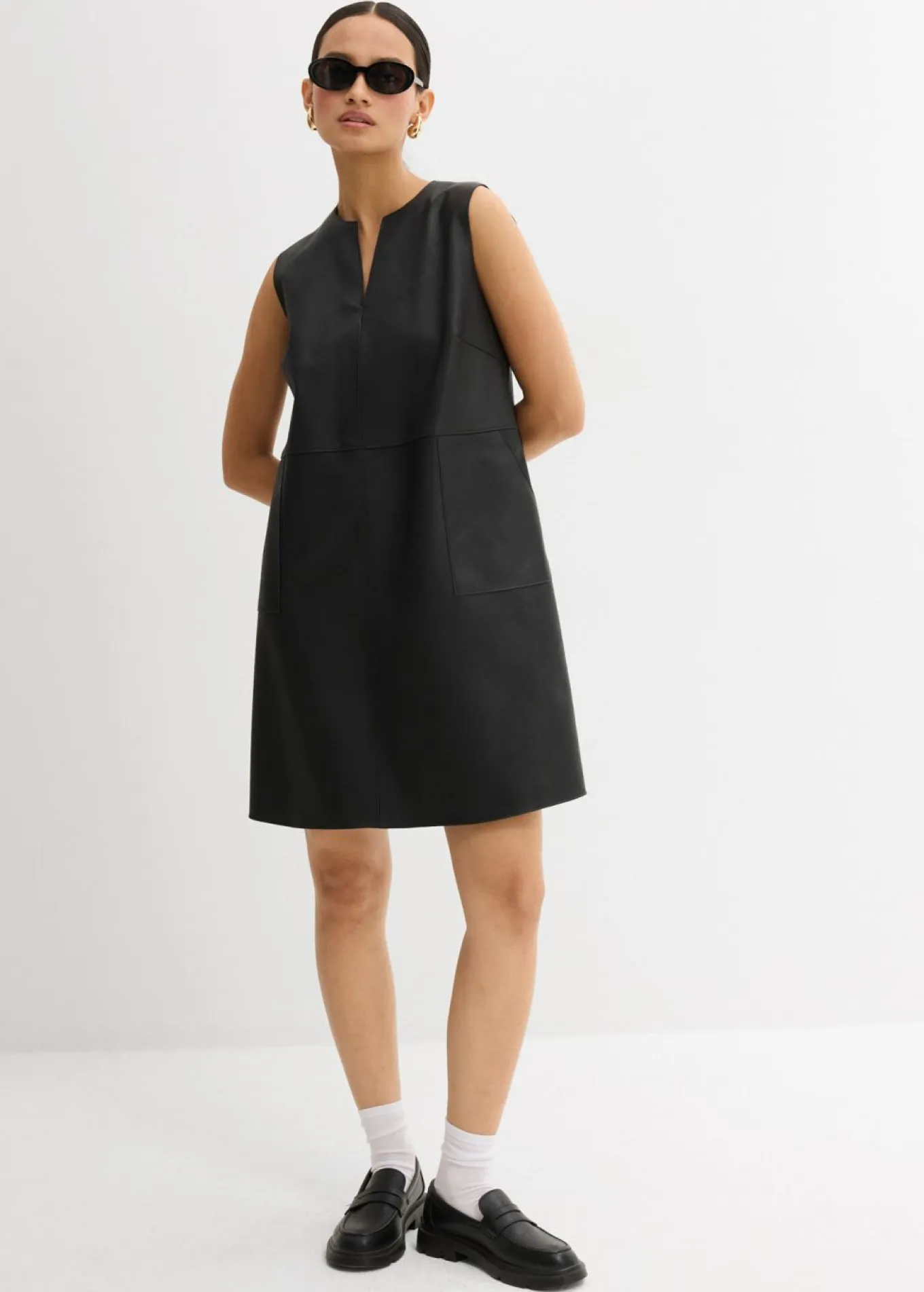 Vestido de piel sintética