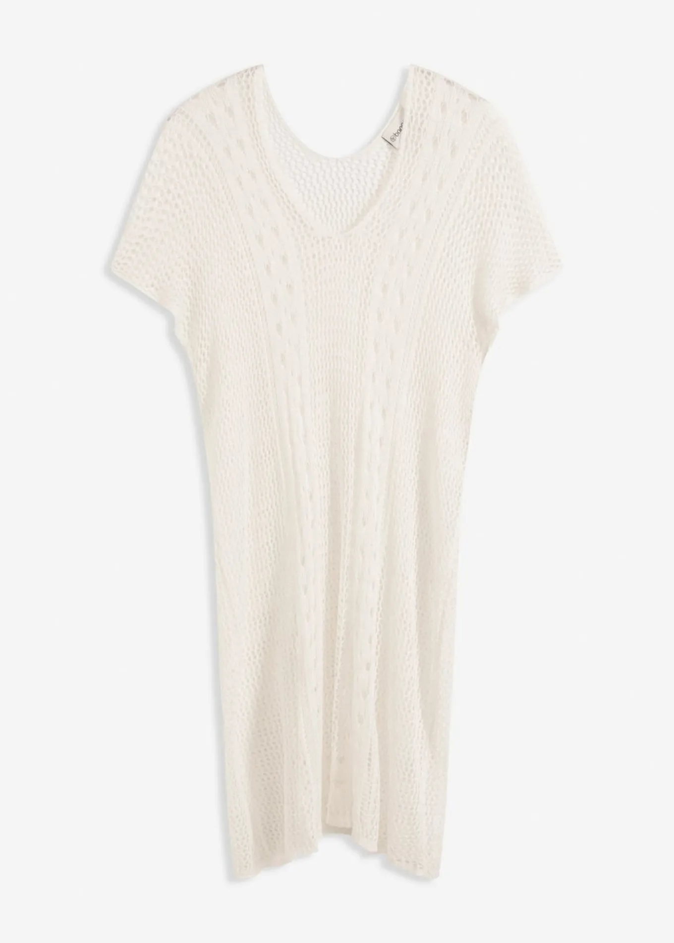 Vestido de playa con aspecto de ganchillo de viscosa fluida