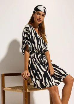 Vestido de playa de viscosa