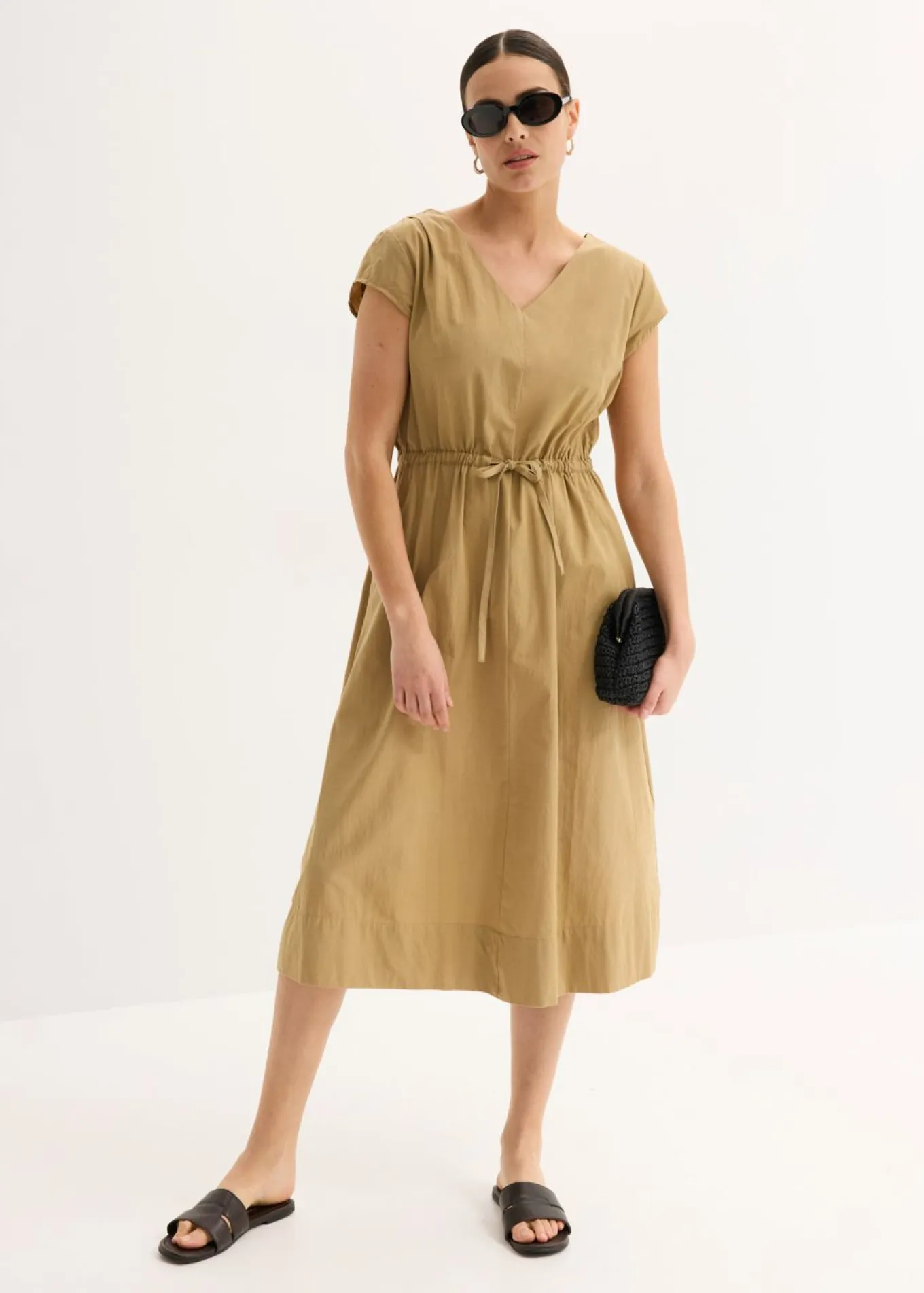 Vestido de popelín de algodón