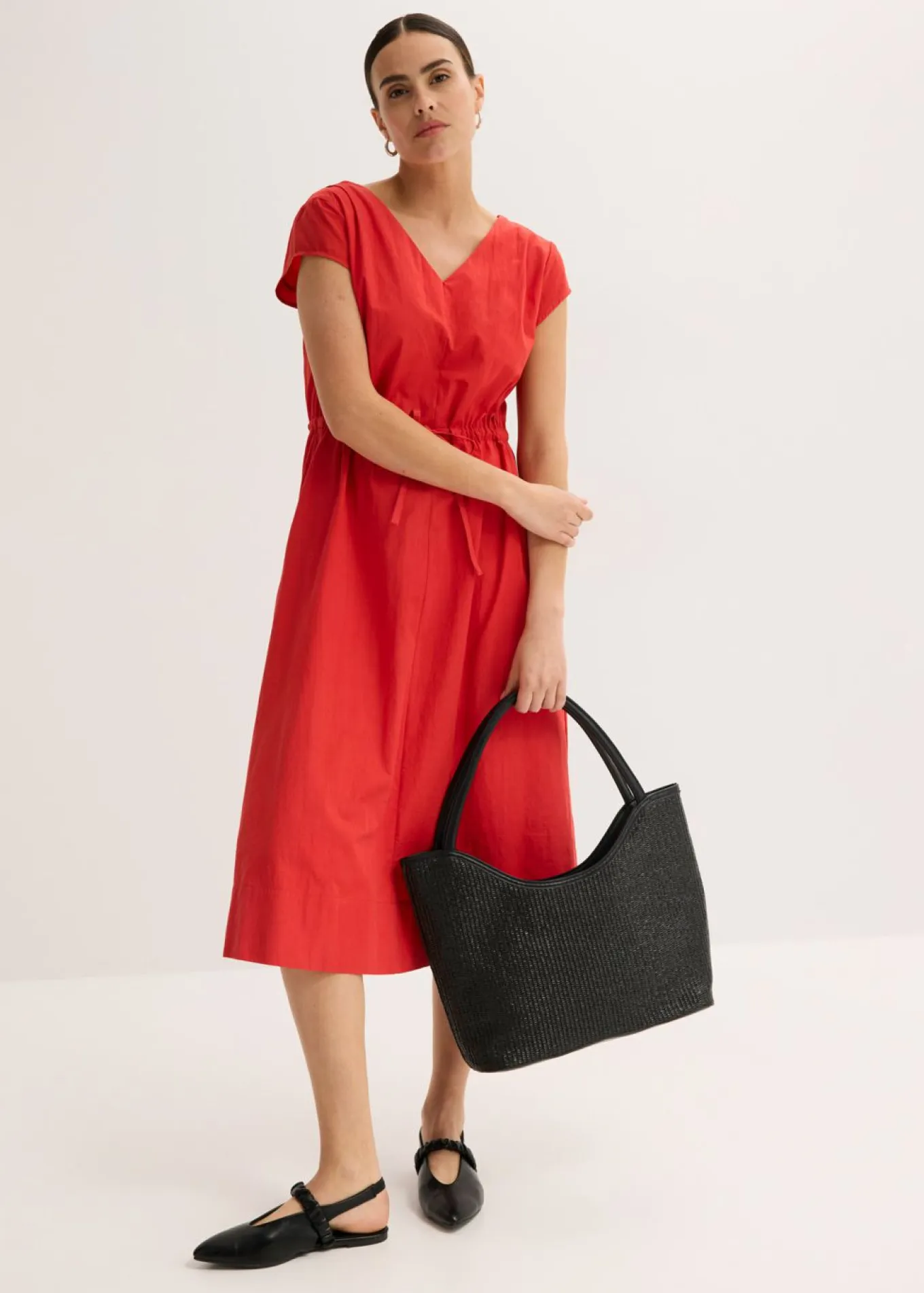 Vestido de popelín de algodón