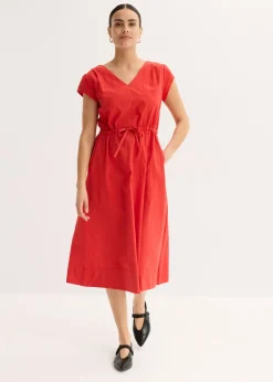 Vestido de popelín de algodón