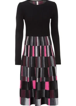 Vestido de punto a cuadros