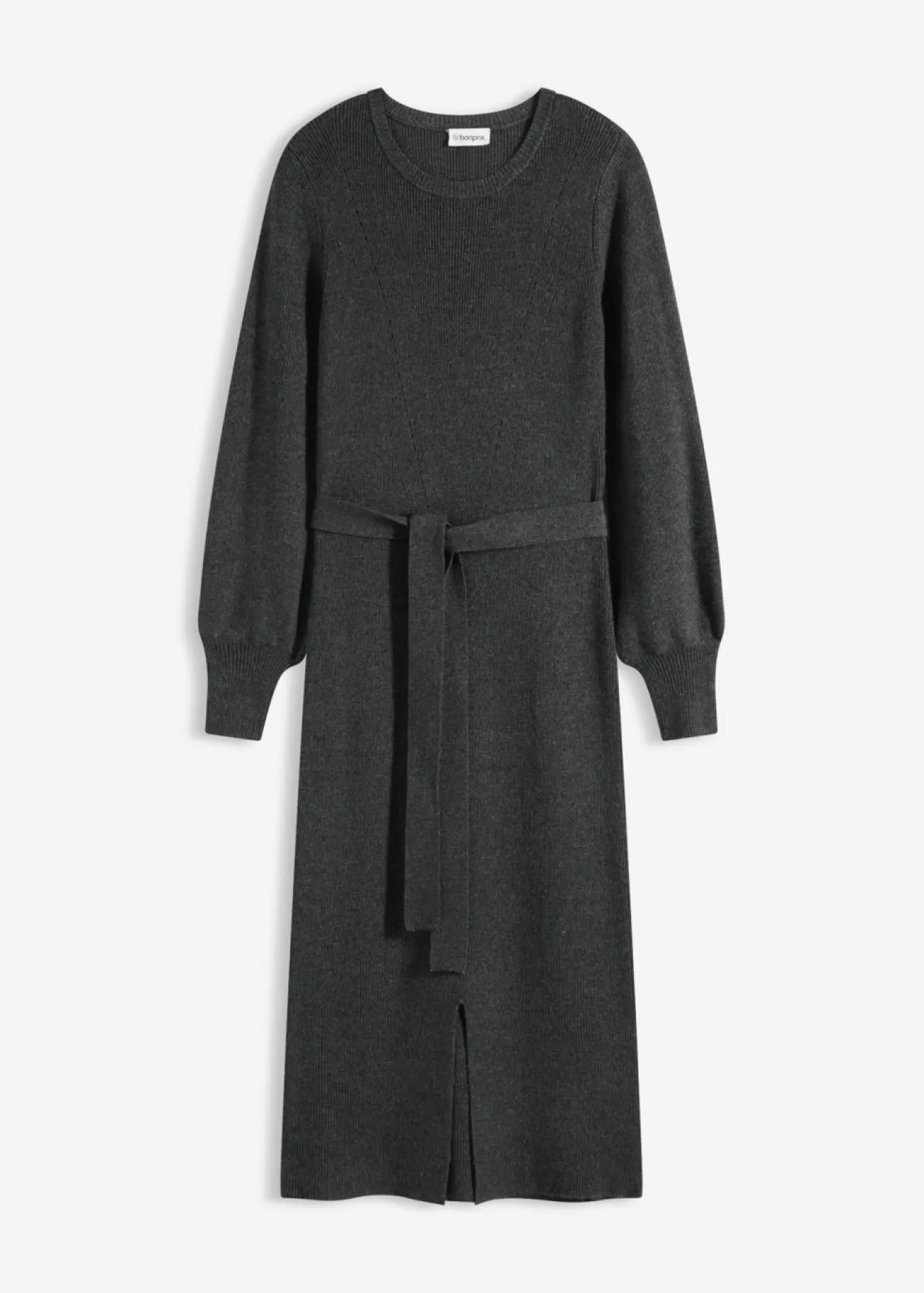 Vestido de punto acanalado de mezcla de viscosa fluida