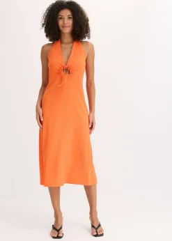 Vestido de punto con aberturas