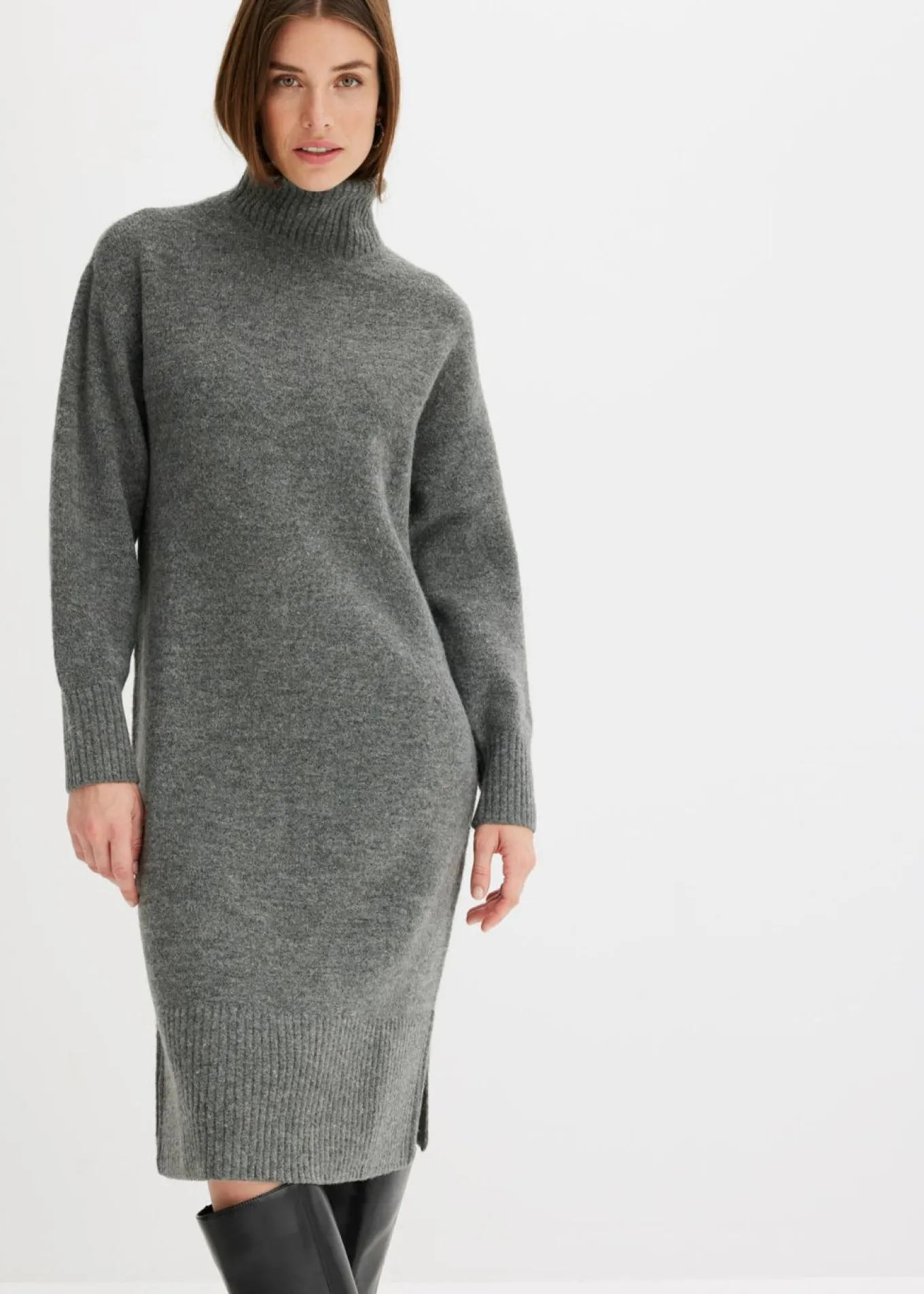 Vestido de punto con abertura