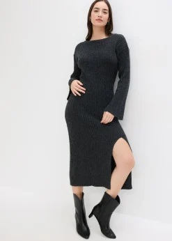 Vestido de punto con abertura