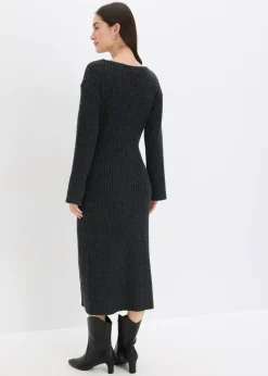 Vestido de punto con abertura