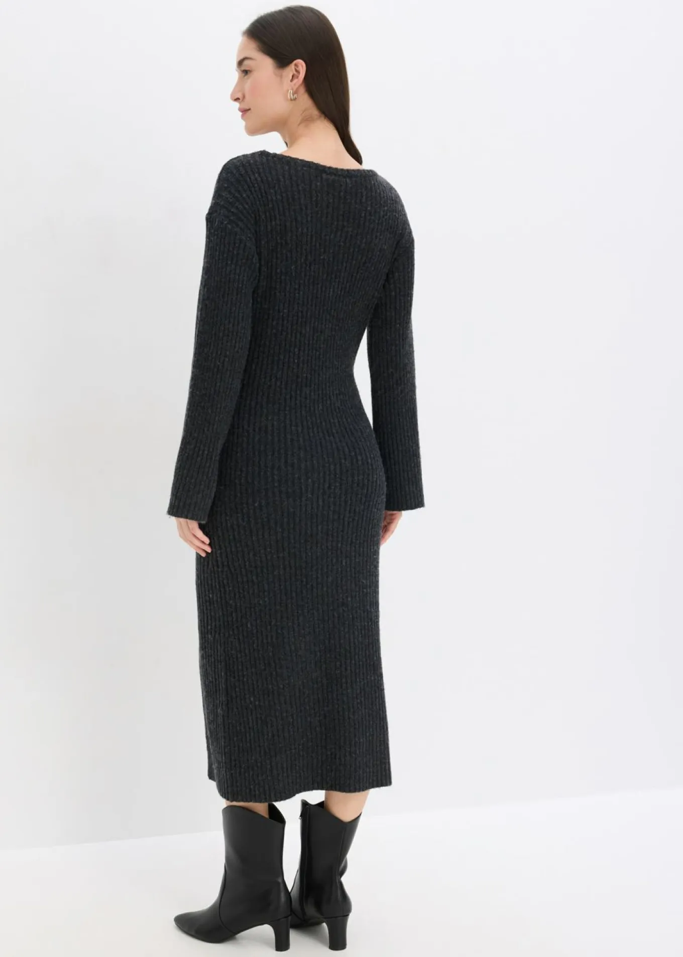 Vestido de punto con abertura