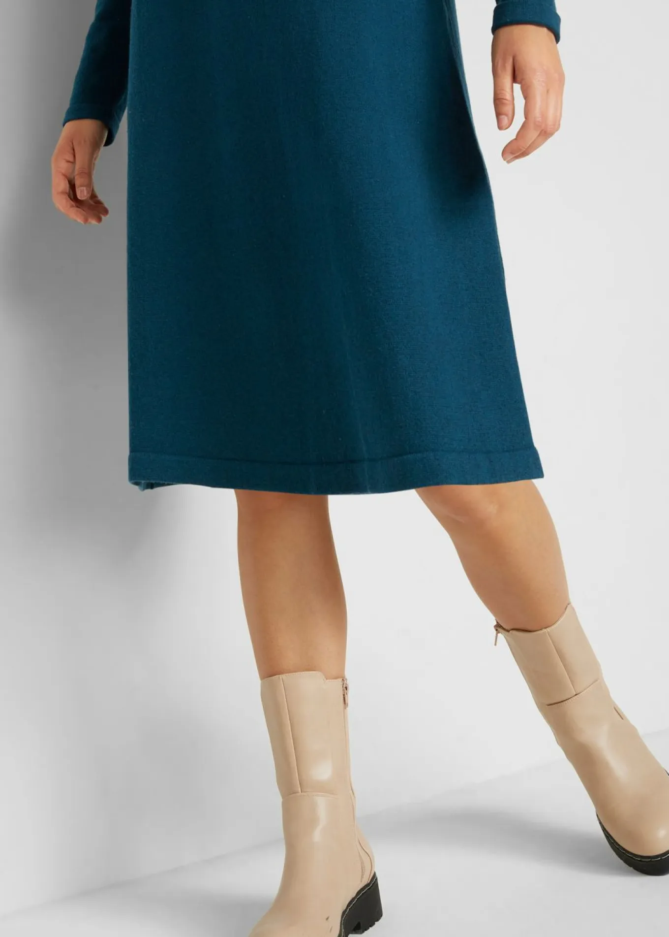 Vestido de punto con algodón reciclado