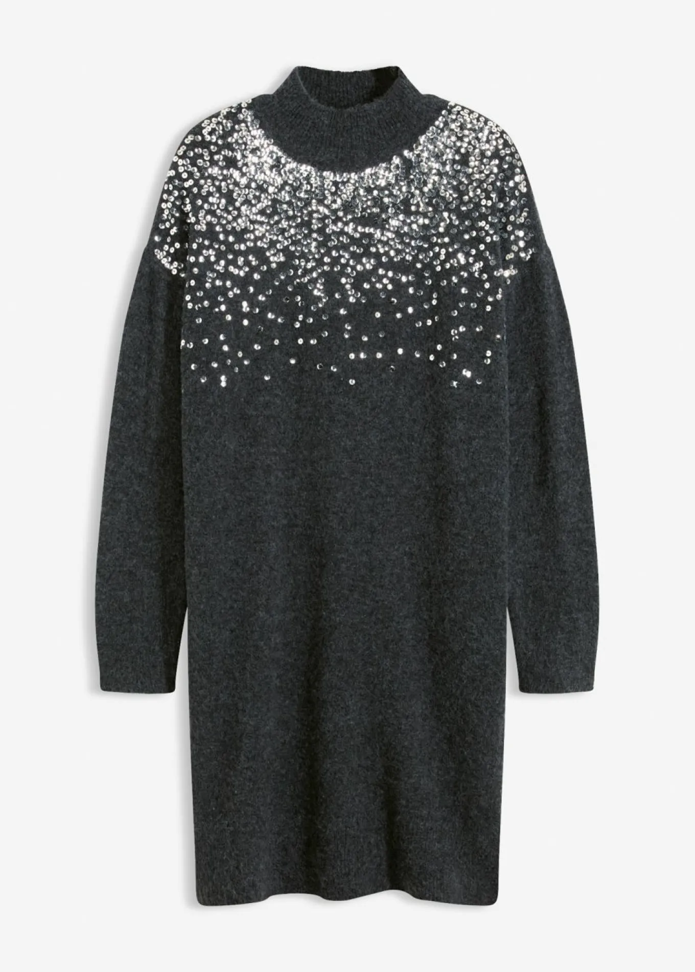 Vestido de punto con aplicaciones de lentejuelas
