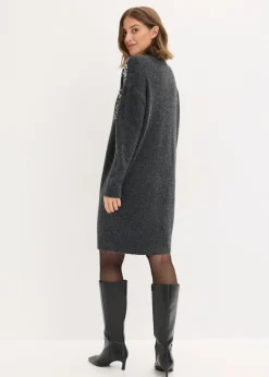 Vestido de punto con aplicaciones de lentejuelas