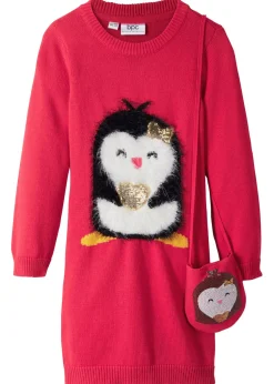 Vestido de punto con bolsillo (2 piezas)